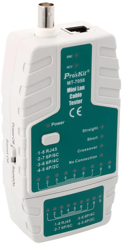 Tester Red Rj45 Bnc Detector Ncv Mt7058