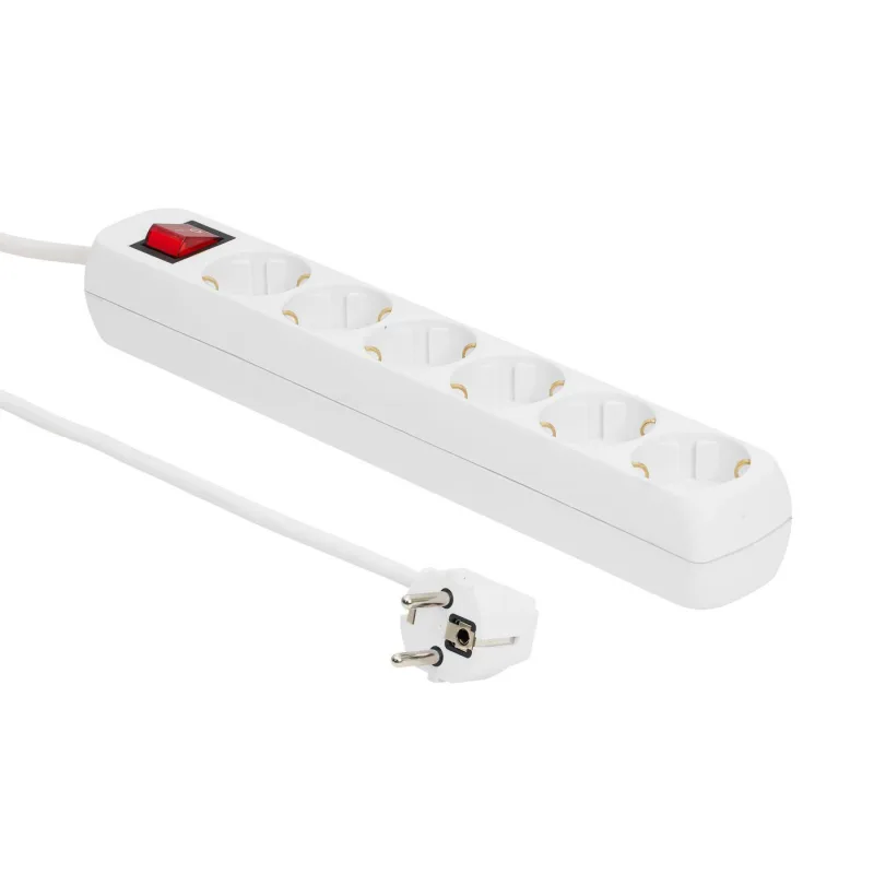 Microconnect MC-GRU00615WS base múltiple 1,5 m 6 salidas AC Interior Blanco