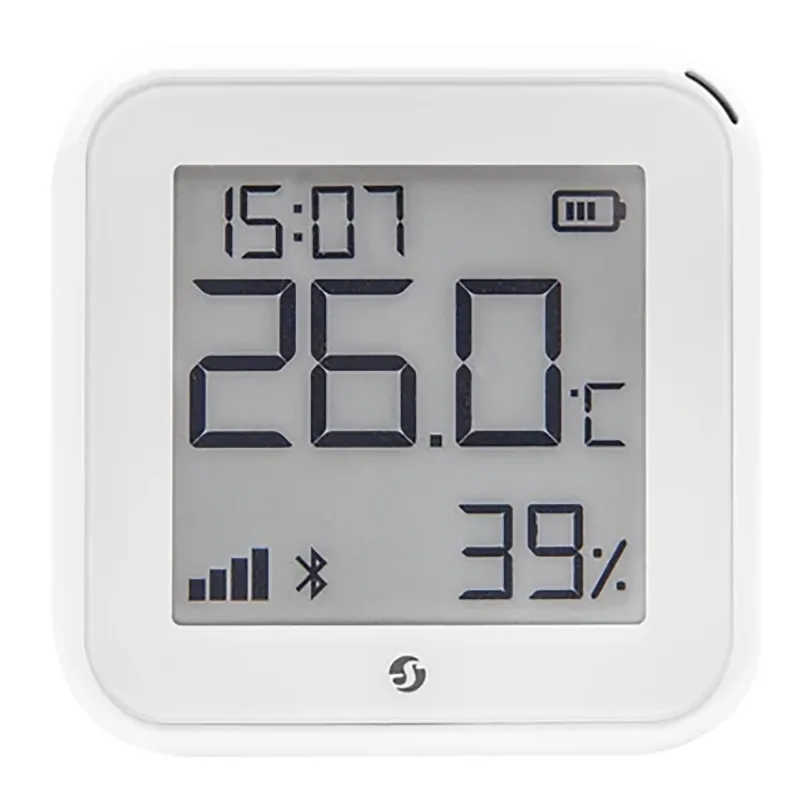 Shelly H&T Gen 3 Blanco- Termómetro Higrómetro Wi-Fi & Bluetooth, Medidor Inalámbrico de Temperatura y Humedad, Almacenamiento de Datos, Control Remoto por App, Bateria Larga Duración o USB