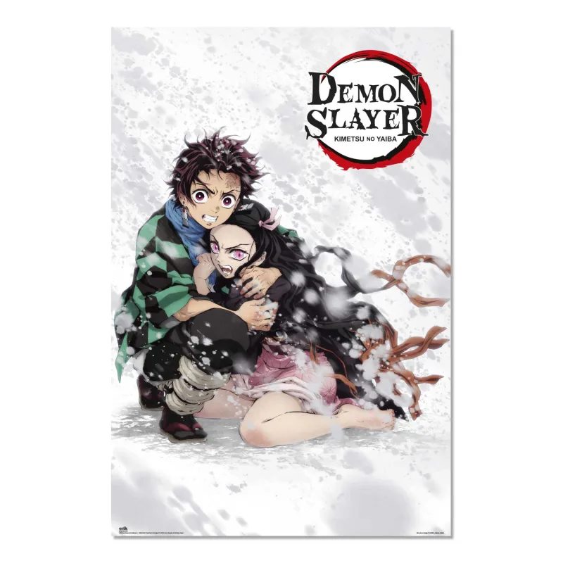 Grupo Erik Poster Demon Slayer Manga - Poster Anime 61x91,5 cm - Lamina decorativa - Laminas decorativas pared ideal decoracion pared - Posters para pared Decoracion habitacion Guardianes de la noche