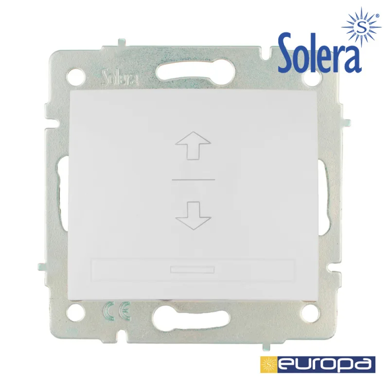 SOLERA INTERRUPTOR PERSIANA 10A 25V BLANCO S.EUROPA