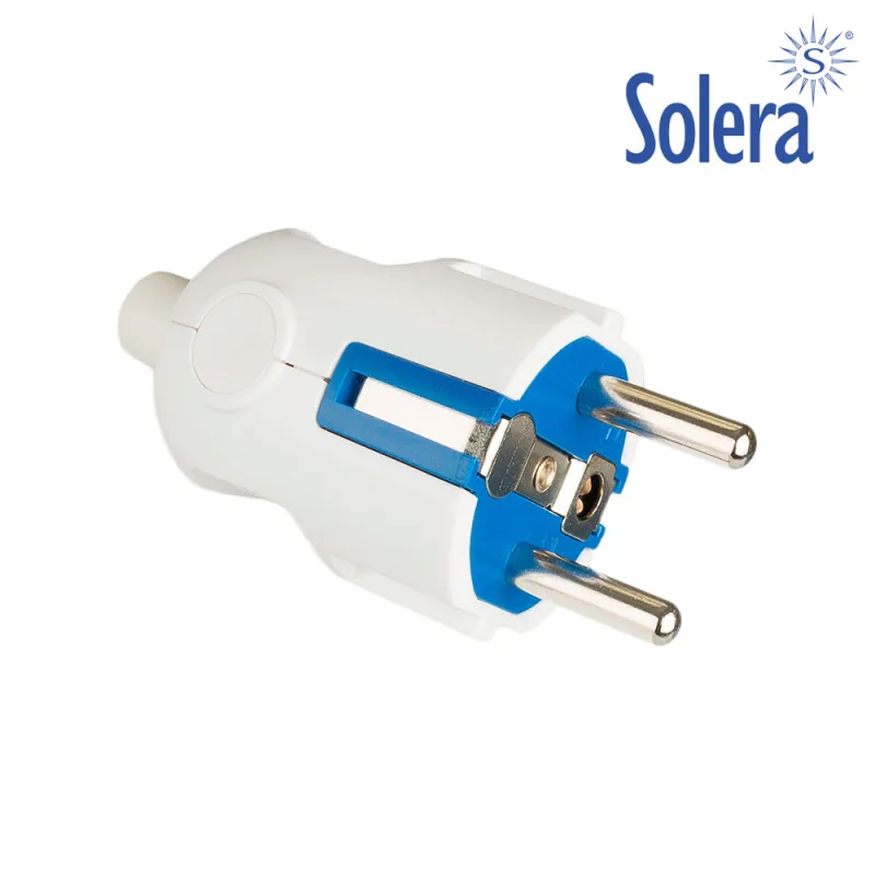 CLAVIJA 2P+T 16A 250V BLANCO SOLERA