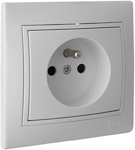 Base Bipolar 16A 250V con Toma Francesa S.Europa SOLERA