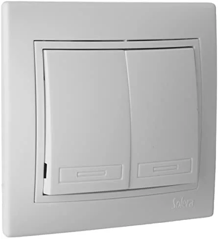 Doble CONMUTADOR/Interruptor 10AX250V S.Europa SOLERA