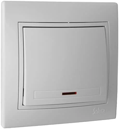 CONMUTADOR/Interruptor Luminoso 10AX 250V S.Europa SOLERA