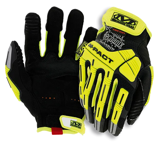 Guantes Mechanix M-pact Hi Viz Amarillo
