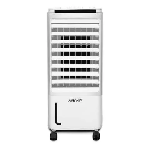 MUVIP Climatizador Portátil 7.5L con Humidificador, 3 Velocidades y Oscilación de 70º - Potente Enfriador de Aire 80W, Silencioso con Ice-Pack, Ruedas para Fácil Movilidad, Bajo Ruido 65dB