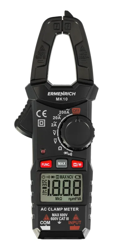 Amperímetro de pinza digital Ermenrich Ping MK10