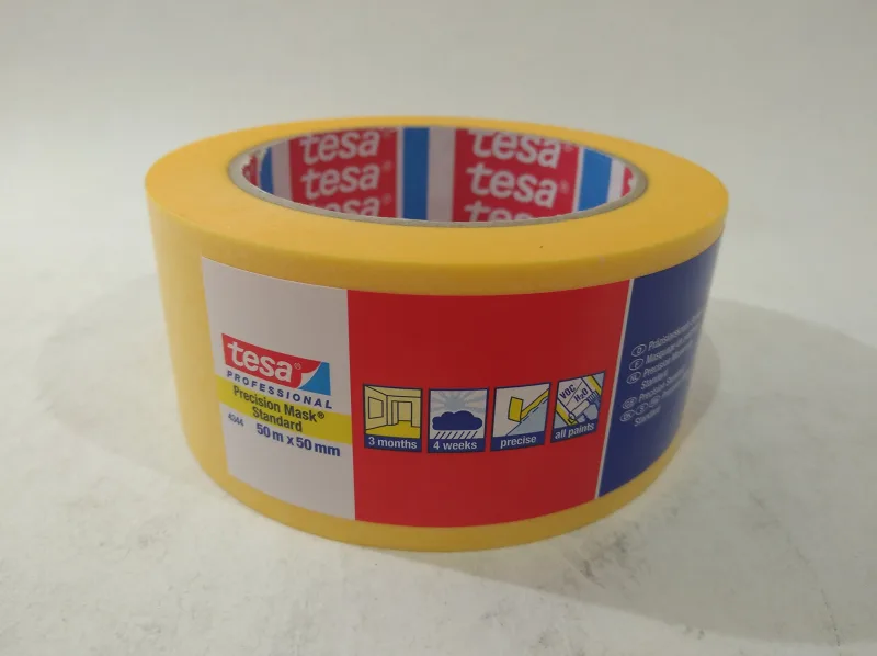 TESA Professional 4344 50 m Cinta de pintor multiusos Apto para uso en interior Adecuado para uso en exteriores Papel Naranja