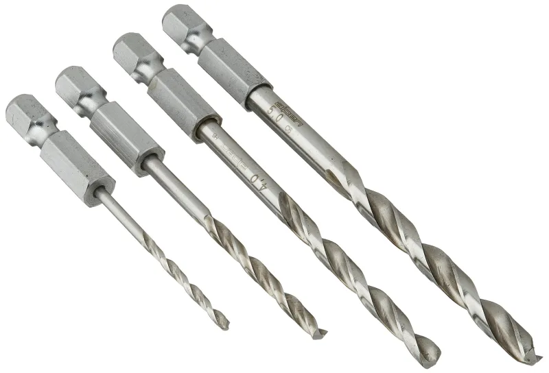 alpen 110804100 Jobber Taladros Hss Super ATM 2 - 3-4 - 5 mm 4 pcs., 0 V, color gris