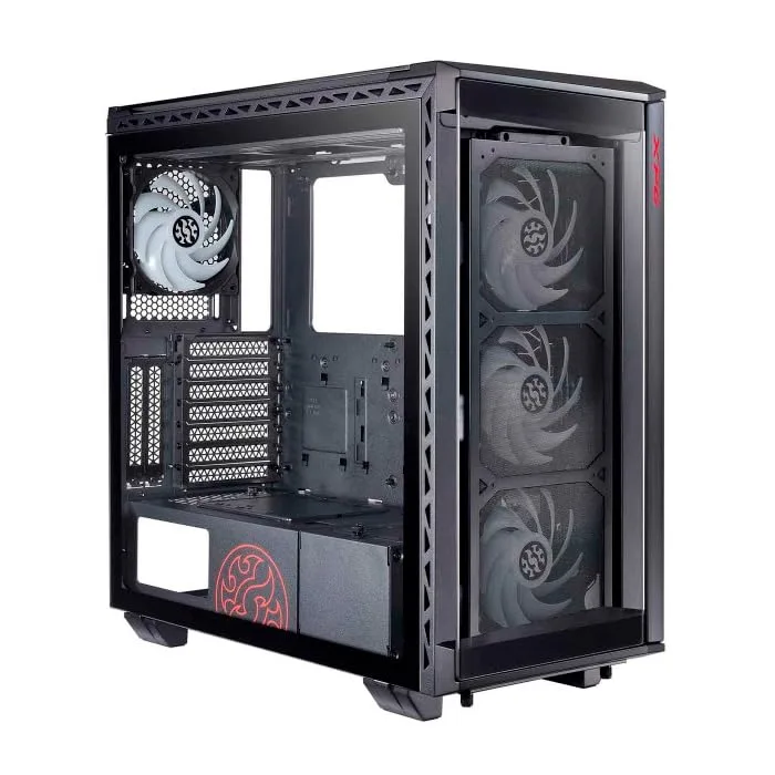XPG Gabinete Gamer BATTLECRUISER II ST E-ATX 4 Fan ARGB Cristal Templado Negro BATTLECRUISERIIST-BKC