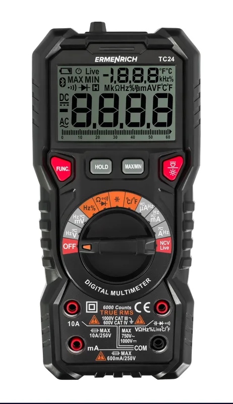 Multímetro digital Ermenrich Zing TC24