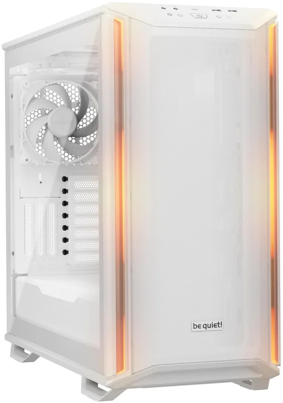 be quiet! Dark Base 701 White Caja de PC, Flujo de Aire máximo, 3X Ventiladores Silent Wings 4 PWM High-Speed White, illuminación ARGB con Controlador ARGB, Hub PWM y ARGB, Controlador de Ventilador