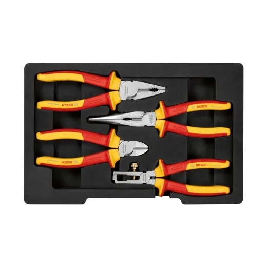Juego de alicates vde bosch professional (4 piezas)