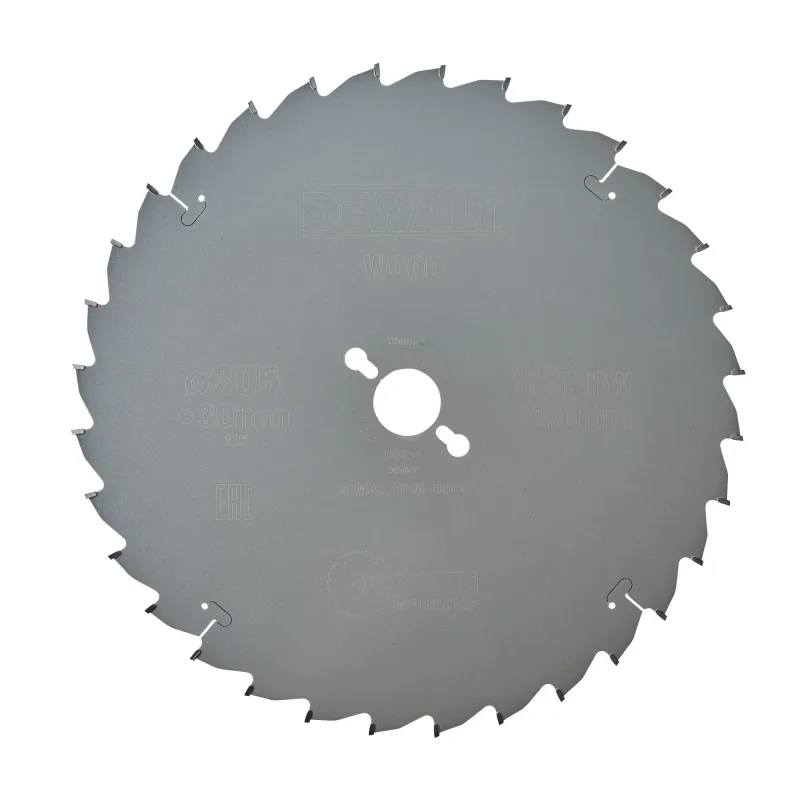Hoja de sierra circular, marca DeWALT, modelo DT4210-QZ, uso en corte de madera, 1 pieza, alta durabilidad, corte rápido y preciso, ideal para trabajos profesionales