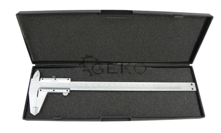 Geko G01478 Vernier - Limpiaparabrisas (200 mm, 0,02 mm), color negro