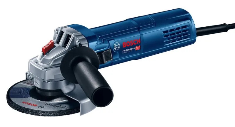 Bosch GWS 9-115 S, Amoladora Angular 900W, 115 mm, Motor Potente, Diseño Ergonómico, Ideal para Cortes y Desbastes, Color Azul.