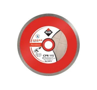 Rubi CPR 115 SUPERPRO - Disco de diamante para gres porcelánico continuo (115 mm)