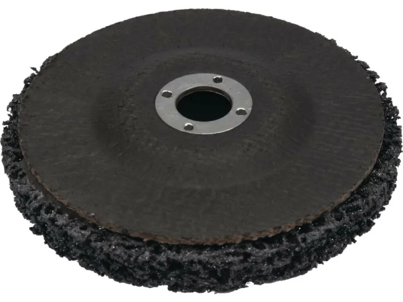 YATO, modelo YT-47820, Accesorio para amoladora angular, ideal para limpieza de metal y óxido, alambre trenzado de alta resistencia, uso profesional en desbaste y preparación