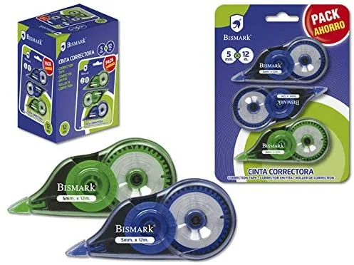 Bismark 328210 corrección de películo/cinta 12 m Multicolor 3 pieza(s)