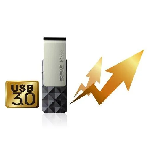 Silicon Power Blaze B30 unidad flash USB 64 GB USB tipo A 3.2 Gen 1 (3.1 Gen 1) Negro