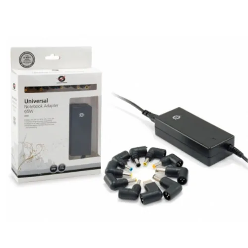 Conceptronic CNB65 adaptador e inversor de corriente Interior 65 W Negro