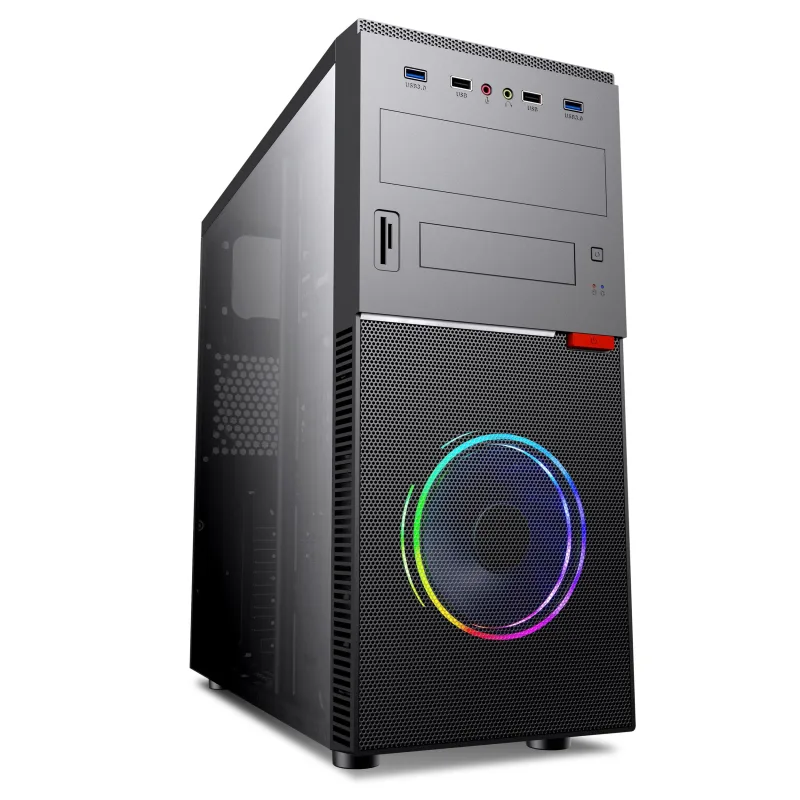 DROXIO Accesorios PC y Portátiles Marca Modelo Caja ATX Gaming IRATI LAT.METACRILATO RGB, Multicolor