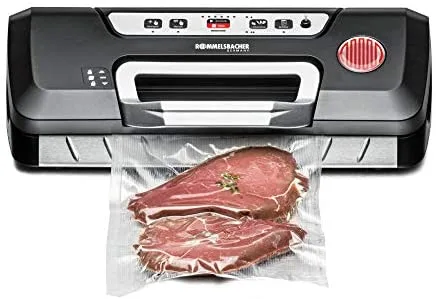 Rommelsbacher VAC 285 sellador al vacío Negro, Plata