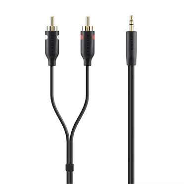 Belkin F3Y116BT2M - Cable de audio y portátil, color negro