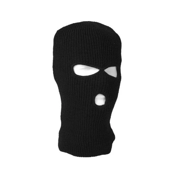 Balaclava de color Negro con 3 Aberturas Parabellum 50046