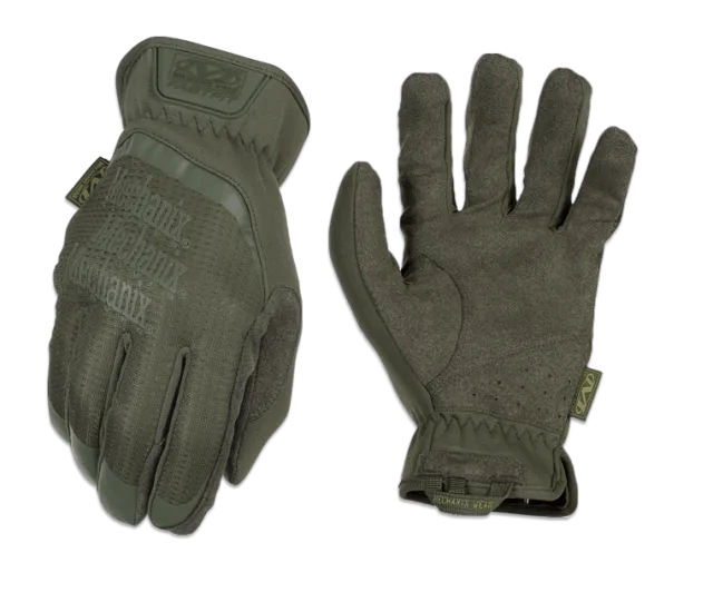 Guantes tácticos Mechanix Fast Fit, palma de cuero sintético, elásticos en doble dirección, talla S