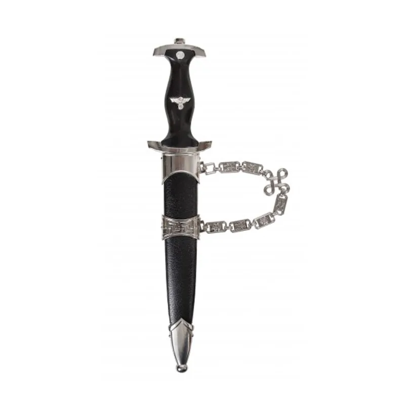 Réplica de Daga escuadrón de defensa SS Schutzstaffel utilizada en Alemania en 1933 en la 2ª Guerra Mundial, fabricada en metal y plástico de hierro forrado. Arma decorativa sin filo