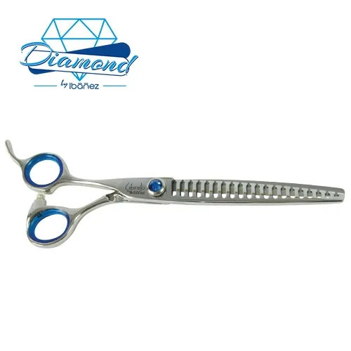 Tijera Ibañez libreto para zurdos, peluquería canina, 20 dientes, no indicadas para vaciados