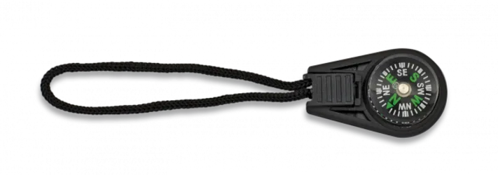 Mini brújula con cordón individual Barbaric, tamaño de 4 x 2,5 cm