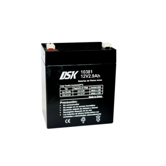 Bateria Plomo 12Vdc 2,9Amp AGM 99x79x56mm DSK