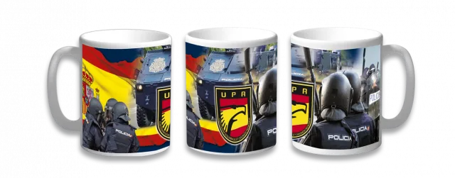 Taza de Cerámica Barbaric modelo UPR, diámetro de 8 cm, tamaño 9,6 cm, impresión 360º