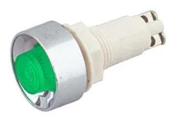 Piloto Neon 230V Color Verde Para Panel Con Rosca