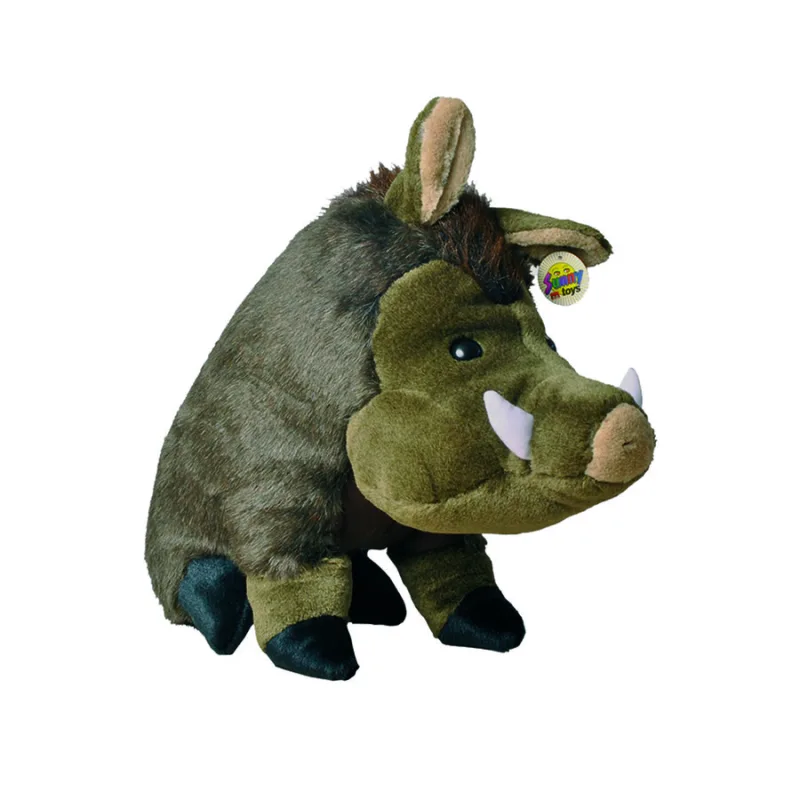 Jabalí Sentado Peluche de caza 55 Cm en felpa Parabellum 70001