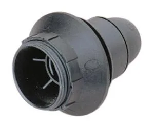 Portalamparas E14 Con Rosca Y Arandela Color NEGRO (9643)