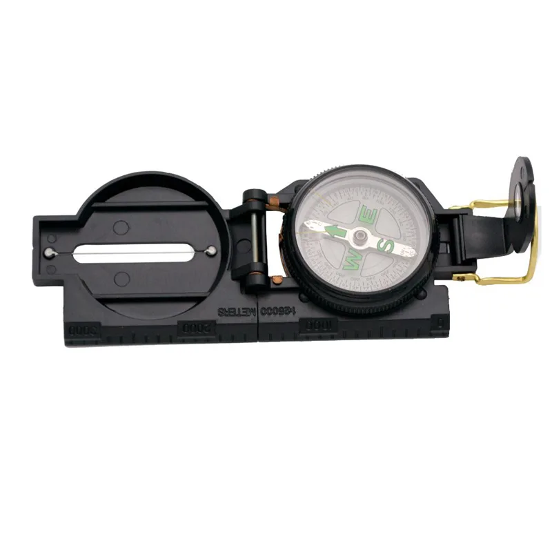 Brújula de aceite con tapa de pvc de color negro de la marca Amont en caja de Presentación