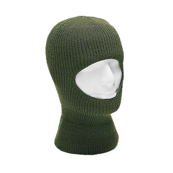 Pasamontañas de color Verde con 1 Abertura 100% poliacrílico Parabellum 50043