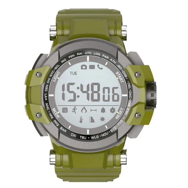 Billow Technology XS15GR - Reloj Digital para Unisex Adultos, Color Gris/Verde