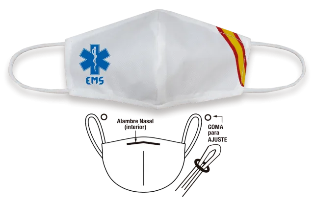 Acc. Facial Tnt Emergencia Blanca.