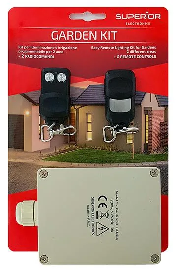 Kit Mandos Inalambricos Con Centralita A 433MHZ Para Jardines Y Exteriores SUPRK004