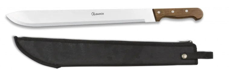 Machete Cortacañas de Madera - ALBAINOX C/Funda.Hoja: 42.5 - 31712 -