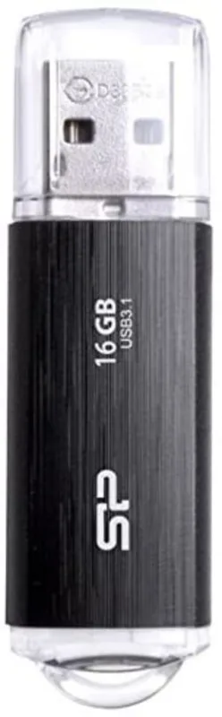 Silicon Power Blaze B02 USB Flash Drive 16 GB USB Type-A 3.2 Gen 1 (3.1, W128261048 (GB USB Type-A 3.2 Gen 1 (3.1 Gen 1) Black)