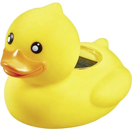 TFA Dostmann DUCKY 30.2031.07 - Termómetro digital de baño para controlar la temperatura del agua, alarma de calor, color amarillo