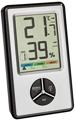 TFA-Dostmann 30.5045.54 estación meteorológica digital Negro, Plata Batería