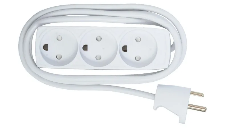 Microconnect GRU035WDK base múltiple 5 m 3 salidas AC Interior Blanco