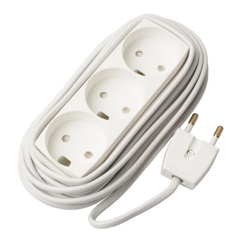 Microconnect GRUELU3H050 base múltiple 5 m 3 salidas AC Blanco